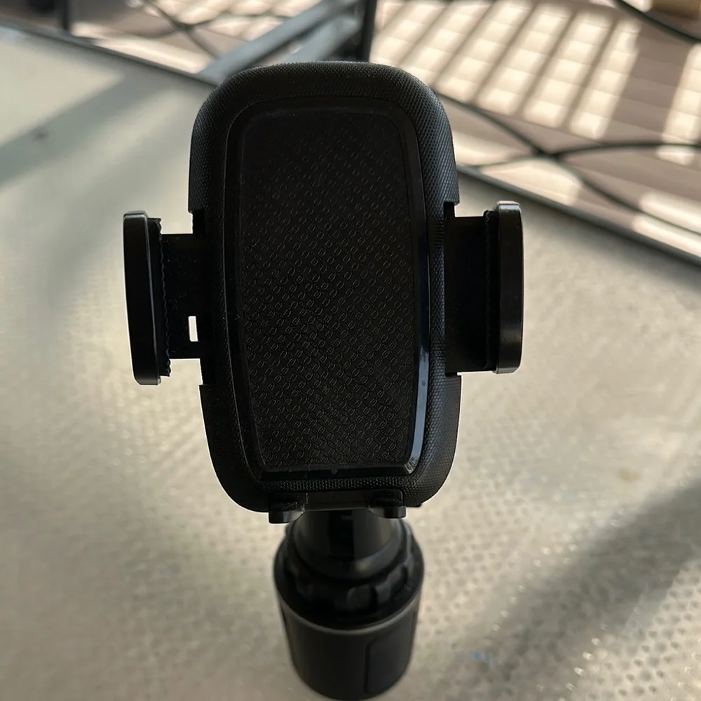 Black Smartphone Holster with Adjustable Grip and Clip